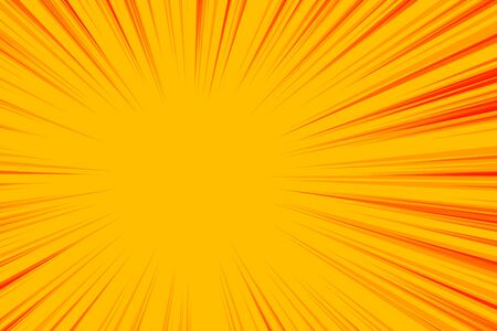 abstract yellow zoom lines empty backgroundのイラスト素材