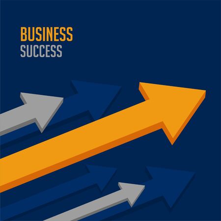 leading business arrow for company successのイラスト素材