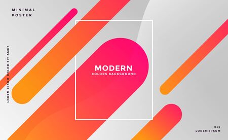 gray background with colorful abstract linesのイラスト素材