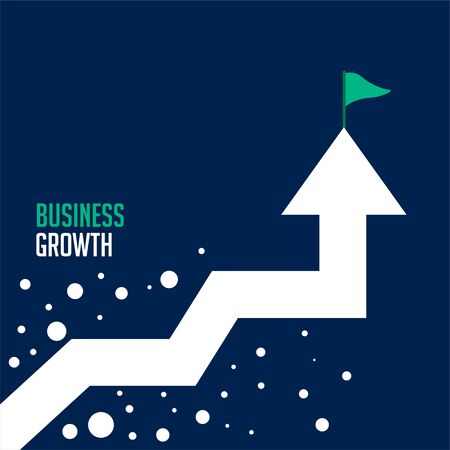 upward success arrow business growth concept backgroundのイラスト素材