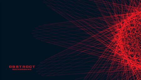 abstract black background with glowing red linesのイラスト素材