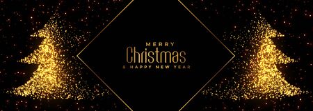 sparkles christmas tree design with text spaceのイラスト素材