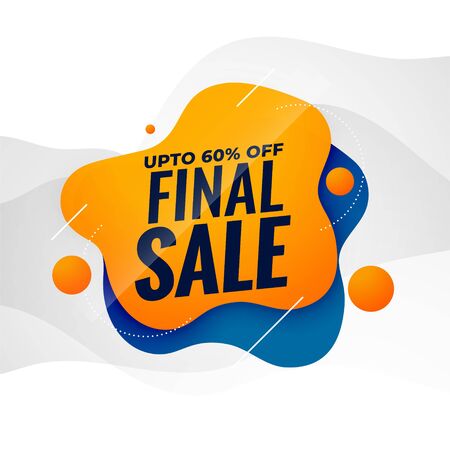 final sale attractive sale banner poster design templateのイラスト素材