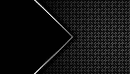 black carbon fiber background with text spaceのイラスト素材