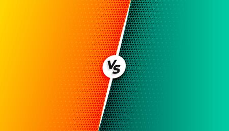 versus vs screen background in comic styleのイラスト素材