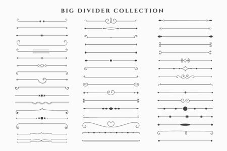 mega set of floral dividers frames collectionのイラスト素材