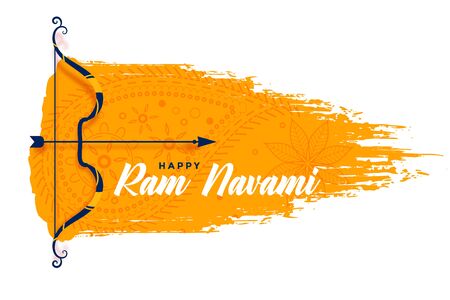 bow and arrow design for ram navami festivalのイラスト素材