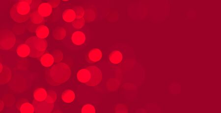abstract red bokeh banner with text spaceのイラスト素材
