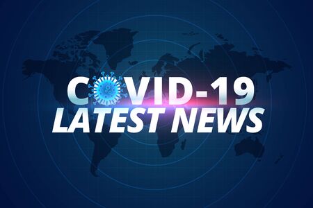 covid-19 coronavirus latest news and updates backgroundのイラスト素材