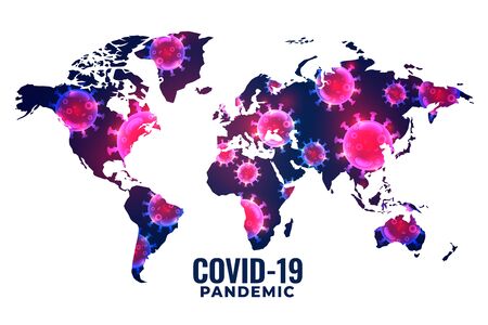 global world coronavirus covid-19 spread infection backgroundのイラスト素材