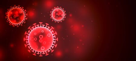 virus infection banner for coronavirus outburst