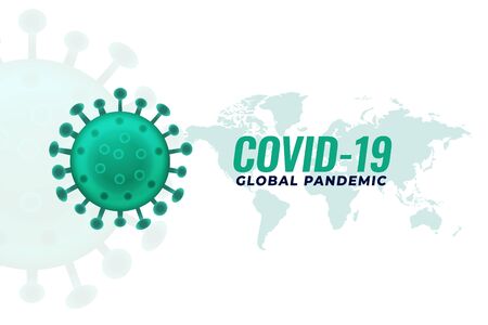 covid19 coronavirus pandemic infection outburst background designのイラスト素材
