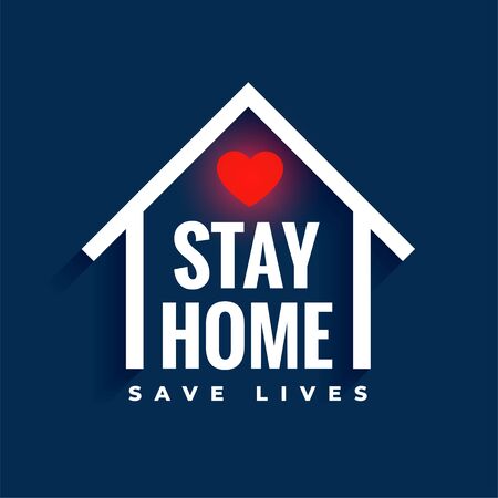 stay home and save life concept backgroundのイラスト素材