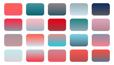 set of red and pink gradient shades combinationのイラスト素材