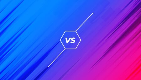 vibrant versus vs banner for competition challengeのイラスト素材