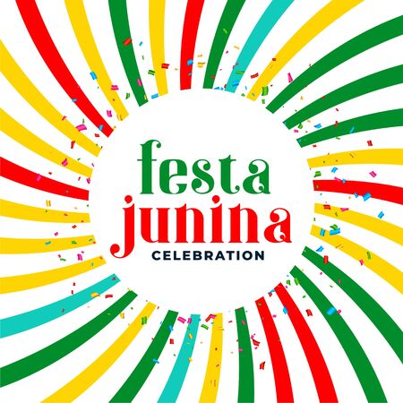 festia junina june month brazilian festival backgroundのイラスト素材