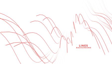 abstract red flowing lines in curve wavy style backgroundのイラスト素材