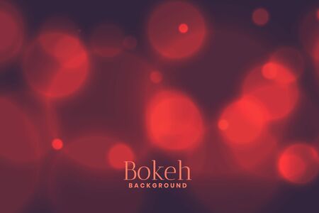 blurred bokeh light effect background in faded red colorのイラスト素材