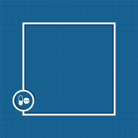 medicine and capsule medical background with text spaceのイラスト素材