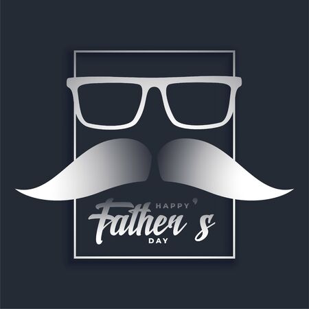 happy fathers day celebration card in hipster styleのイラスト素材