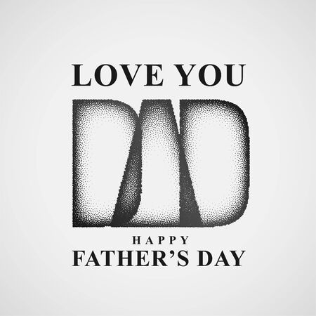 happy fathers day creative background design cardのイラスト素材
