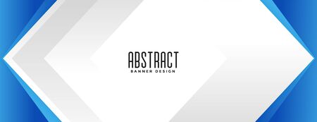 geometric blue business style presentation banner designのイラスト素材