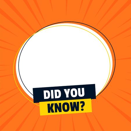 did you know banner with text spaceのイラスト素材