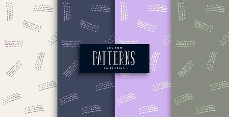 abstract pattern design in doodle line styleのイラスト素材