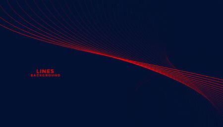 dark particles background with red wavy shapesのイラスト素材