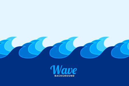 ocean surface wave background in blue shades colorsのイラスト素材