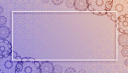 mandala style background with text space designのイラスト素材