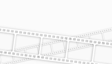 white film strip background with text spaceのイラスト素材