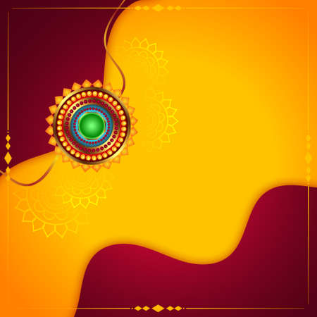 happy raksha bandhan traditional indian festival backgroundのイラスト素材