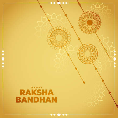traditional raksha bandhan festival card design backgroundのイラスト素材