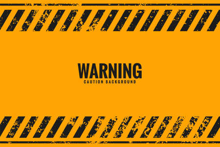 yellow warning background with black stripes linesのイラスト素材