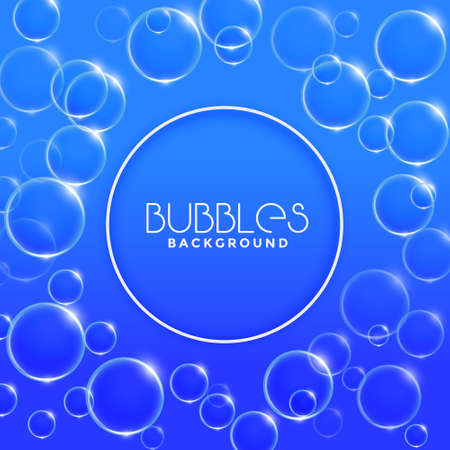 blue water or soap bubbles background designのイラスト素材