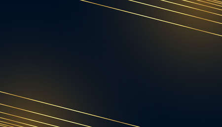 black dark background with golden lines designのイラスト素材