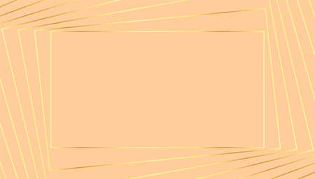 lovely pastel background with golden geometric linesのイラスト素材