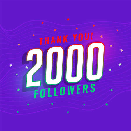 2000 social medial followers network background designのイラスト素材