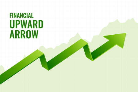 financial incline growth upward arrow trend background designのイラスト素材