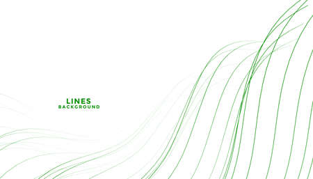 elegant abstract green way flowing lines backgroundのイラスト素材