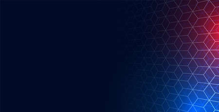 hexagonal network mesh background with text space