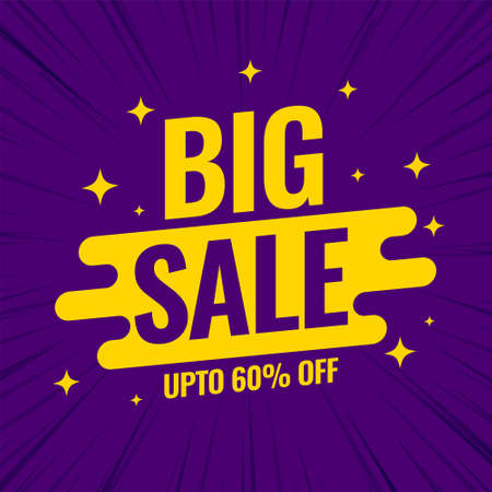 big sale promotional banner template for shoppingのイラスト素材