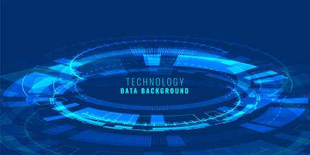 futuristic perspective high tech lines diagram bannerのイラスト素材