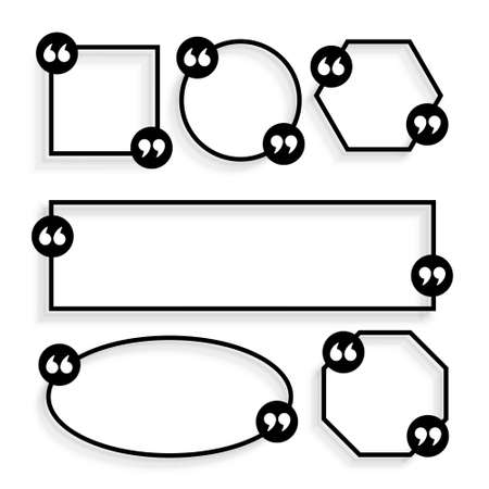 line style geometric quotes template designのイラスト素材