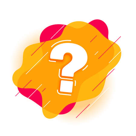 modern question mark for help and support pageのイラスト素材