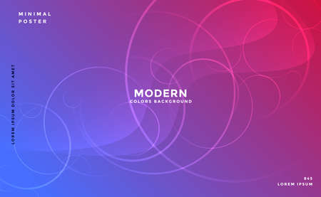 modern vibrant backgorund with circles effect designのイラスト素材
