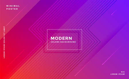 modern abstract geometric vibrant lines banner designのイラスト素材