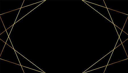 black premium background with golden geometric lines design
