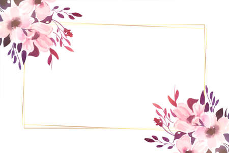 decorative beautiful flowers background with text spaceのイラスト素材